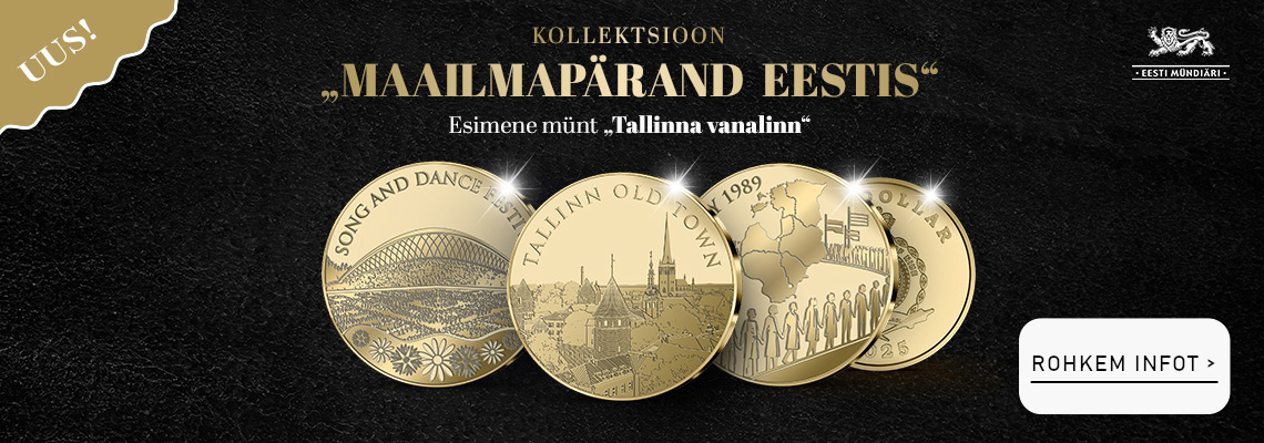 Kollektsioon „Maailmapärand Eestis“, esimene münt „Tallinna vanalinn“