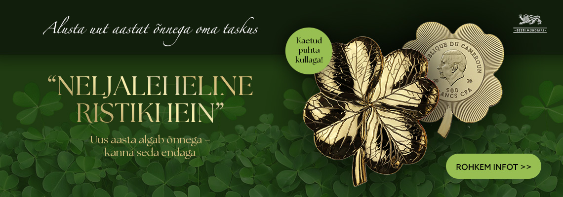 Õnnemünt „Neljaleheline ristikhein“