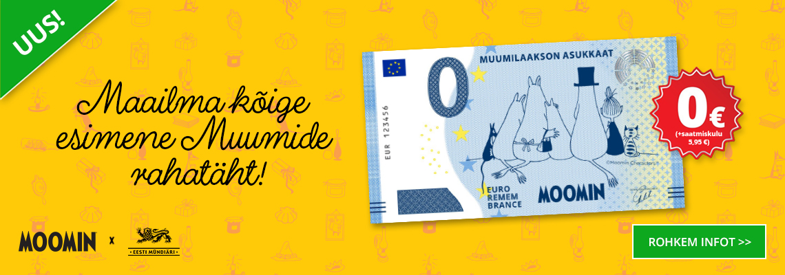 Maailma kõige esimene Muumide rahatäht!