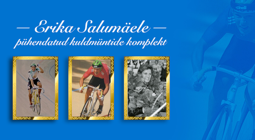 Eesti Mündiäri andis Erika Salumäe auks välja kuldmüntide komplekti