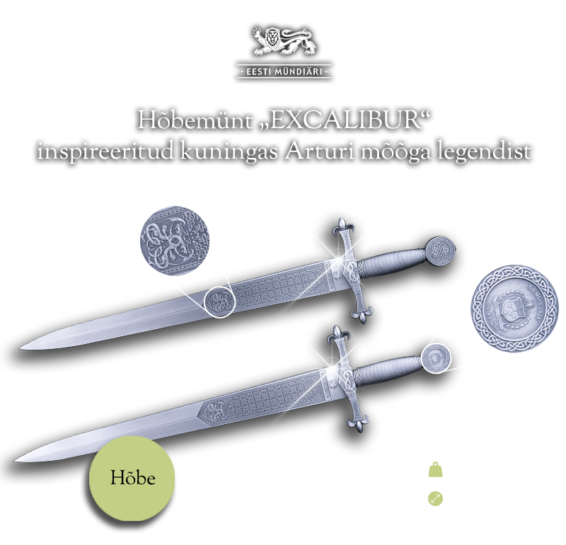 Hõbemünt „Excalibur“
