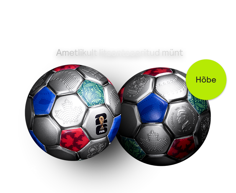 Jalgpallikujuline münt – FIFA jalgpalli MM 2026 (FB)