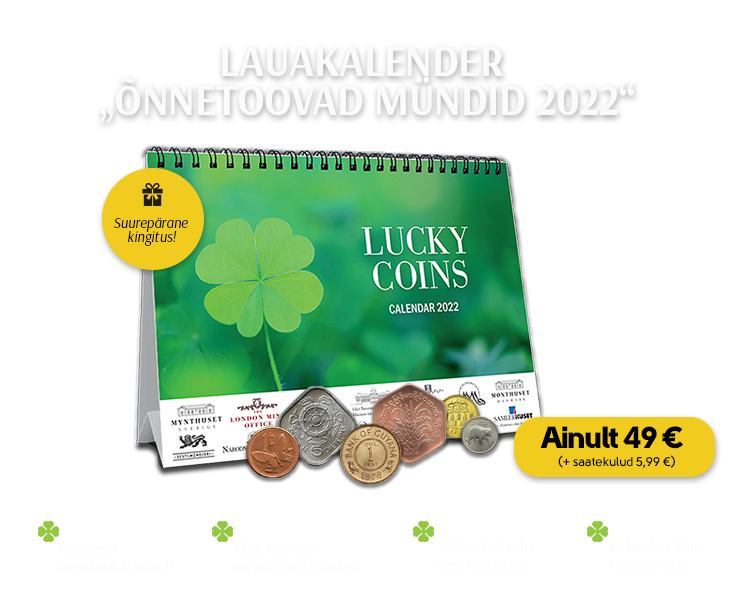 Lauakalender „Õnnetoovad mündid 2022“
