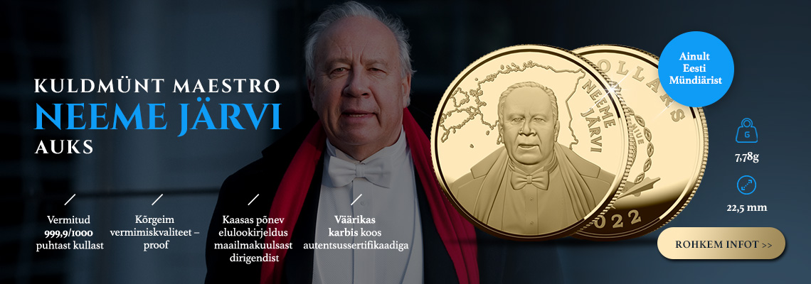 Maestro Neeme Järvile pühendatud kuldmünt