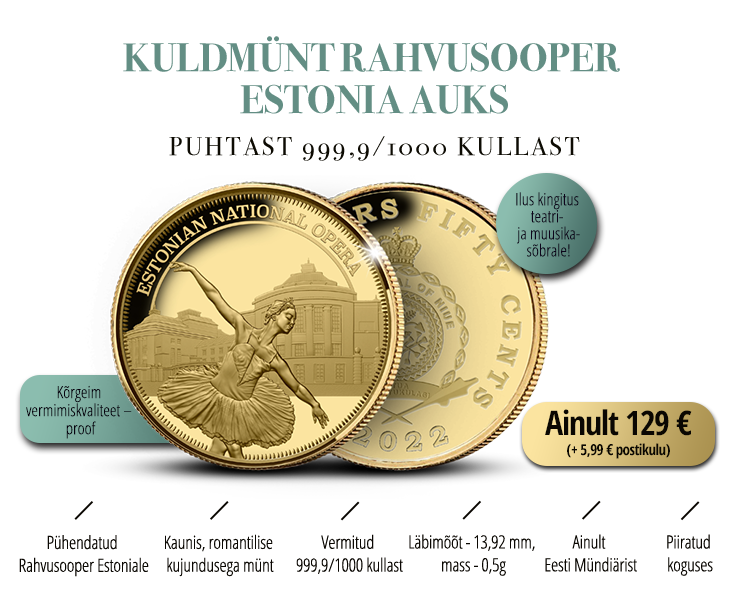 Rahvusooper Estonia kuldmünt