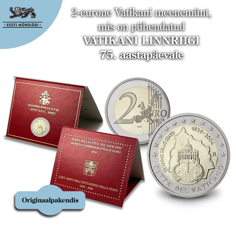 Vatikani 75. aastapäeva 2-eurone
