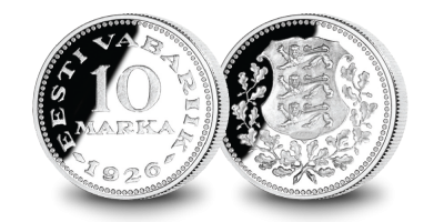 1926. aasta 10-margase mündi koopia