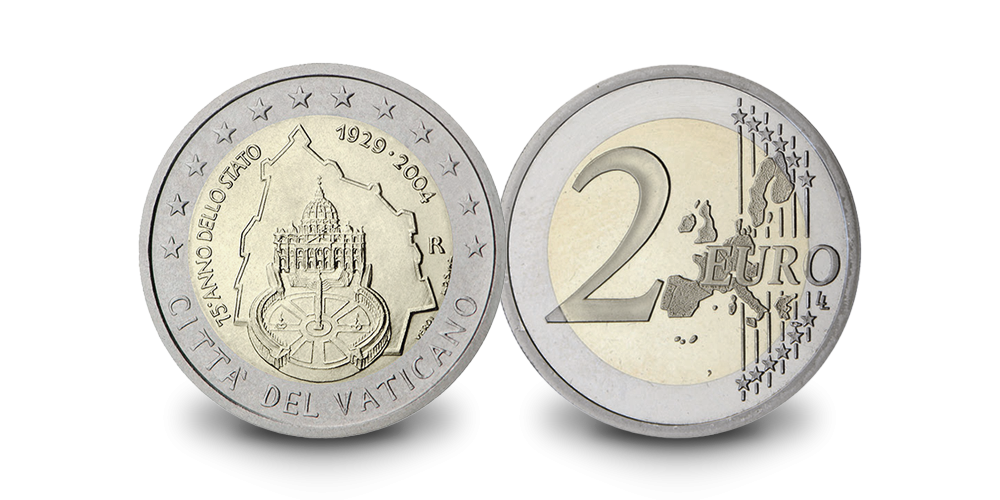 Vatikani 75. aastapäeva 2-eurone1