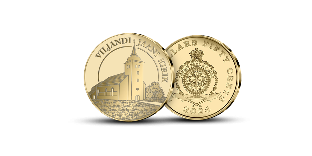 Puhtast kullast müntide kollektsioon „Eesti kaunimad kirikud“
