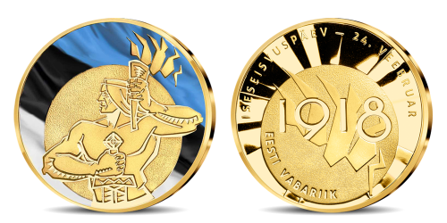 Eesti Vabariigi aastapäevale pühendatud kullatud medal Eesti Vabariigi aastapäevale pühendatud kullatud medal