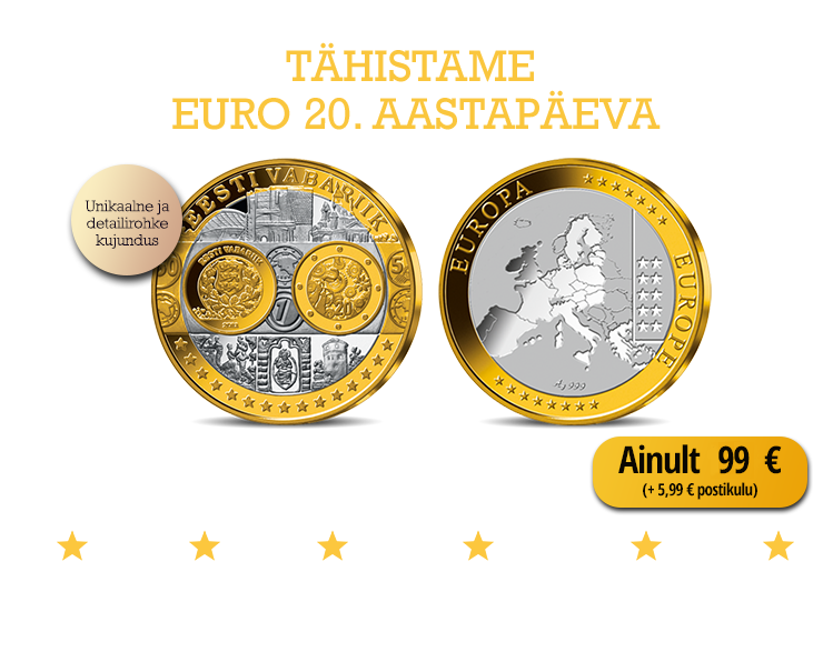 Hõbemedal Eesti esimeste eurodega