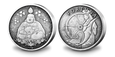 Hõbetatud medal „Buddha“