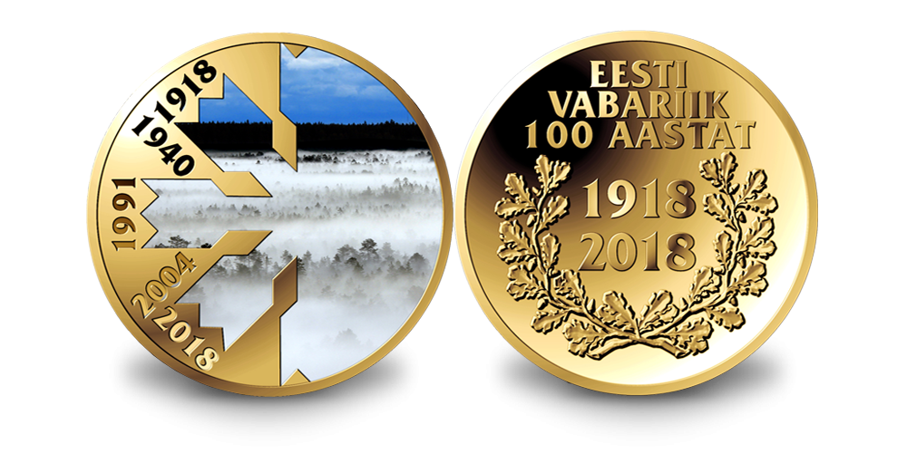 KAKS Eesti 100. aastapäevale pühendatud medalit ÜHE hinnaga!2