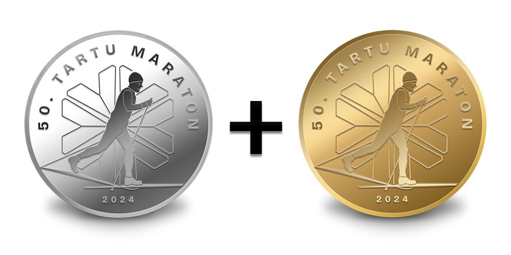 KAKS Tartu Maratoni 50. aastapäevale pühendatud medalit ÜHE hinnaga!