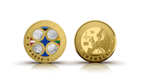 Esimene medal „Eesti, Leedu ja Läti esimesed euromündid”