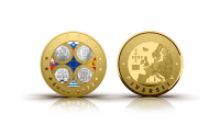 Medal „Hispaania, Kreeka, Slovakkia ja Sloveenia esimesed euromündid”