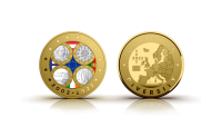 Medal „Portugali, Iirimaa, Soome ja Austria esimesed euromündid”
