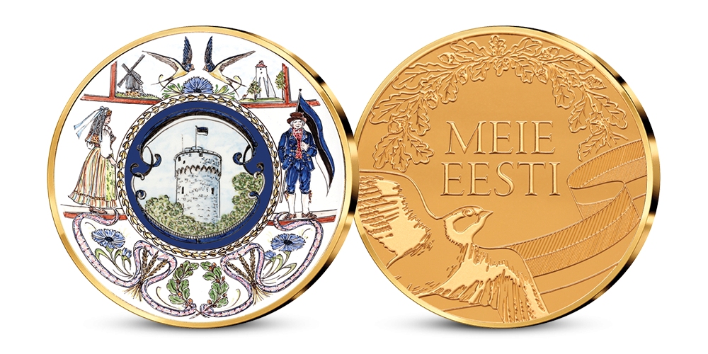 Kollektsiooni „Meie Eesti“, esimene medal „Eesti lipp“