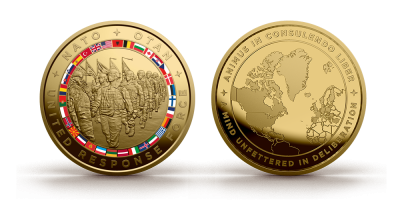 Kollektsioon „NATO 75 AASTAT“, esimene medal „Ühendatud reageerimisjõud“