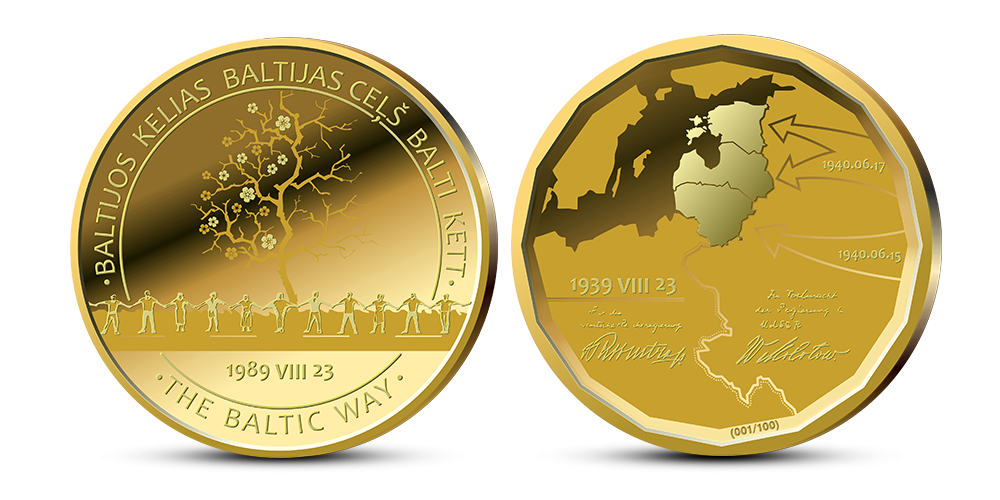 Õiglaselt kaevandatud kullast medal „Balti kett“