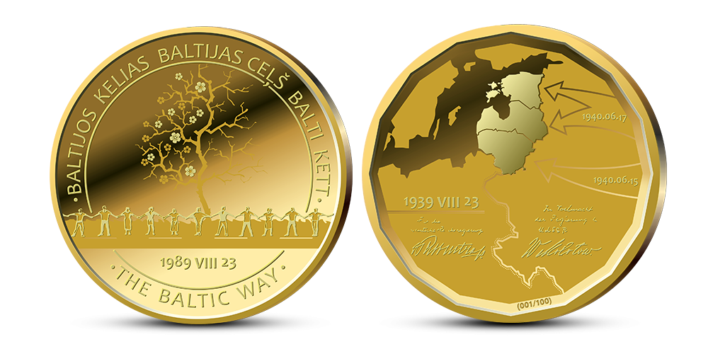 Õiglaselt kaevandatud kullast medal „Balti kett“ Õiglaselt kaevandatud kullast medal „Balti kett“