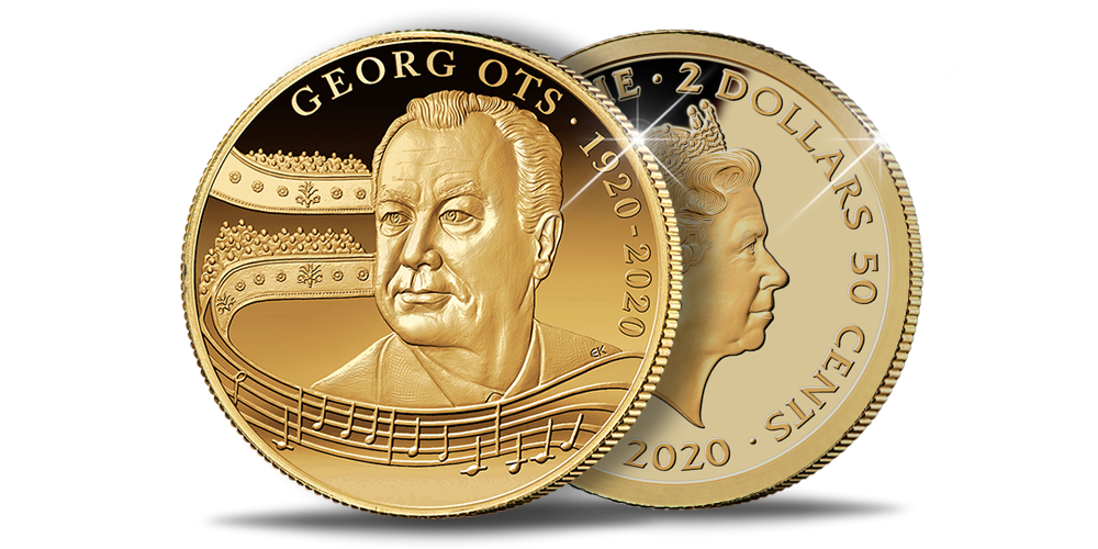 Kuldmünt Georg Otsa 100. sünniaastapäeva auks