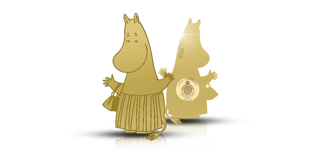 Kuldmünt „Muumimamma“