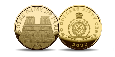 Kuldmünt „Pariisi Notre-Dame'i katedraal“