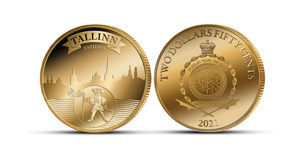 Puhtast kullast münt „Tallinn“ Puhtast kullast münt „Tallinn“