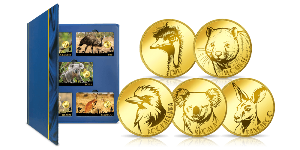 Kuldmüntide komplekt „Austraalia loomad“1
