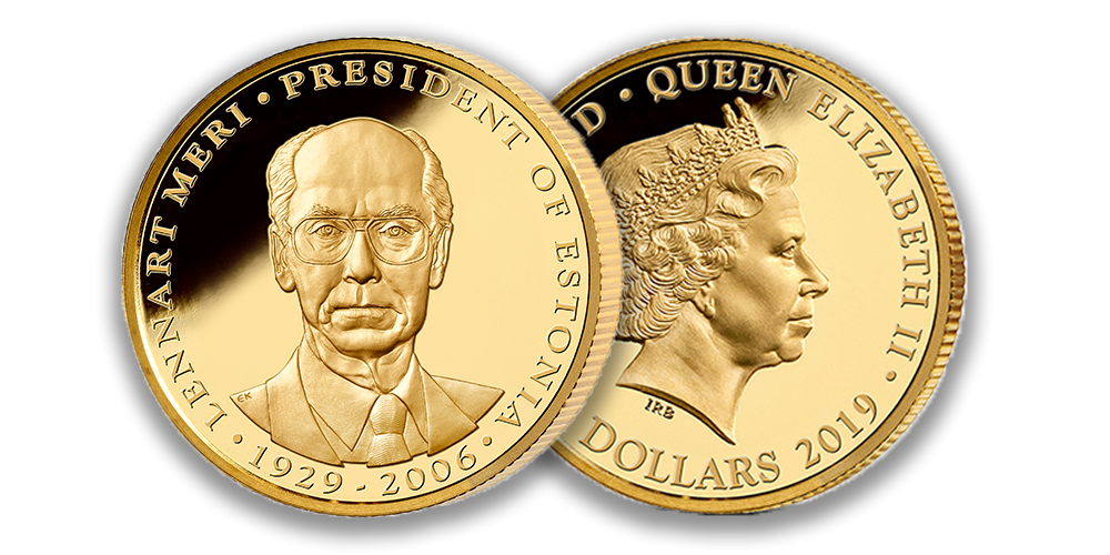 Kuldmünt „Lennart Meri – Eesti Vabariigi president