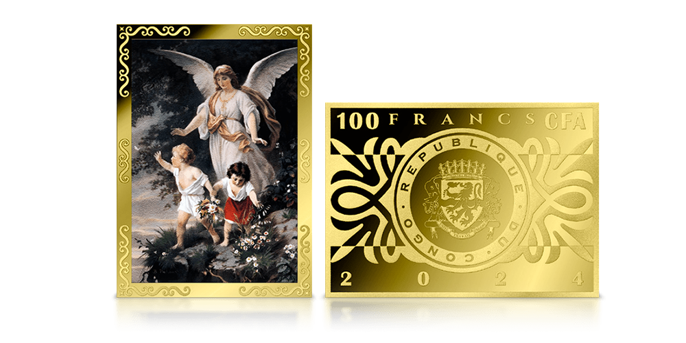 Puhtast kullast münt „Kaitseingel – taevane hoidja“1