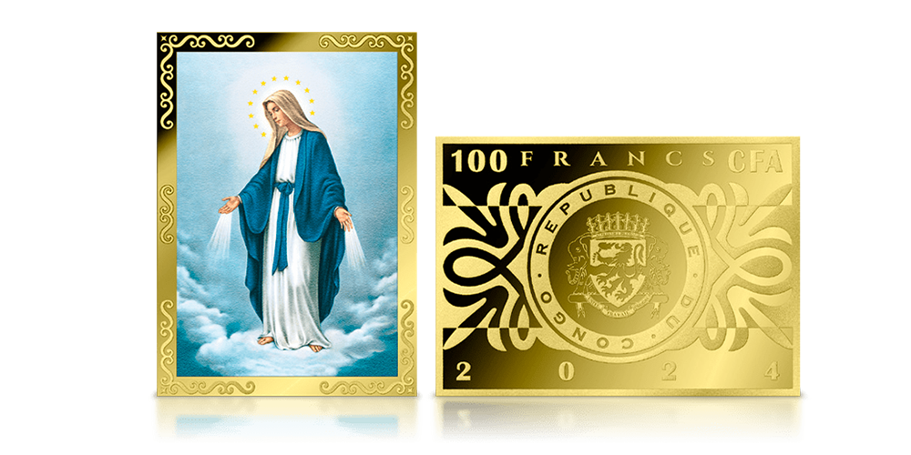 Puhtast kullast münt „Pühima Neitsi Maarja pärispatuta saamine“1