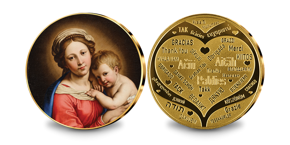 Kullatud medal „Madonna lapsega“
