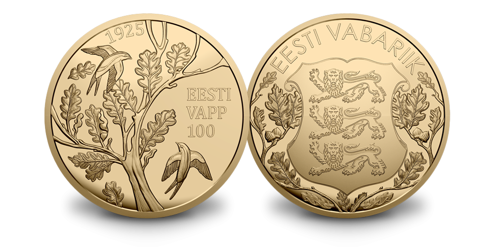 Kullatud meenemedal „Eesti vapp 100“