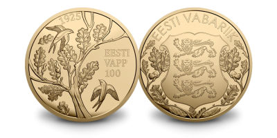 Kullatud meenemedal „Eesti vapp 100“