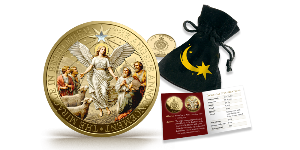 Kullatud münt „Ingli ilmumine karjastele“