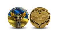 Ukraina vabadusvõitlusele pühendatud kullatud medal „Slava Ukraini!“