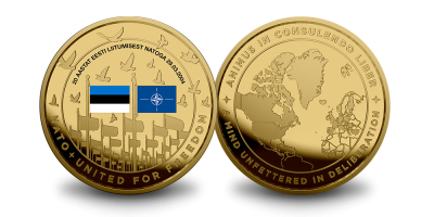 Kullatud meenemedal „20 aastat Eesti liitumisest NATOga“