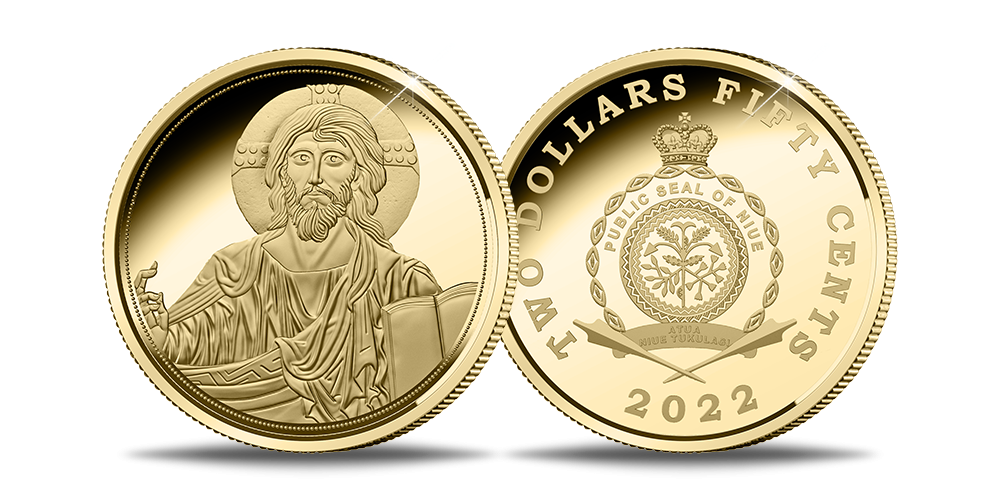 Puhtast kullast münt „Kristus Pantokraator“