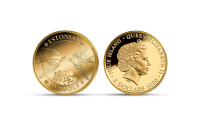 Puhtast kullast müntide kollektsioon „Eestimaa sümbolid“, esimene münt „Suitsupääsuke“