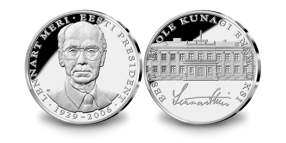 Eesti presidendi Lennart Meri mälestuseks vermitud medal