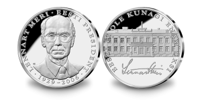 Eesti presidendi Lennart Meri mälestuseks vermitud medal