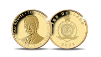 President Arnold Rüütlile pühendatud kuldmünt 1/4 oz