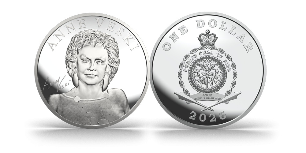 Puhtast hõbedast münt „Anne Veski“