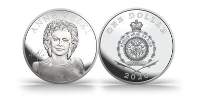 Puhtast hõbedast münt „Anne Veski“