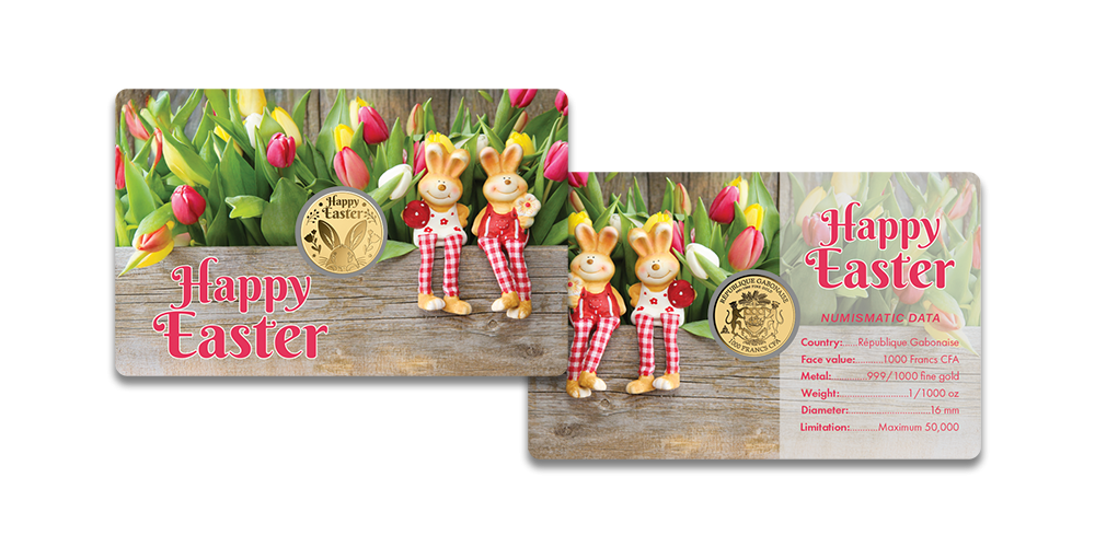 Puhtast kullast münt „Häid lihavõtteid“1