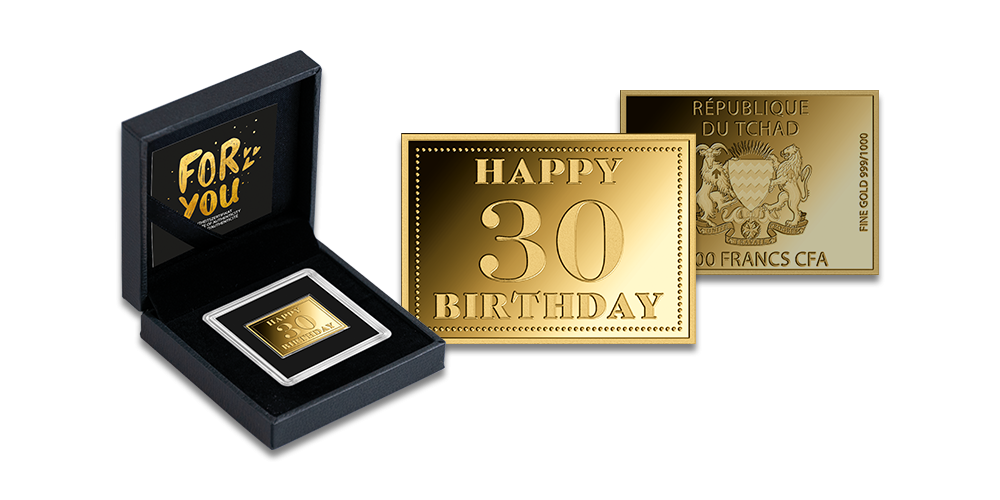 Puhtast kullast münt „Head 30. sünnipäeva“1