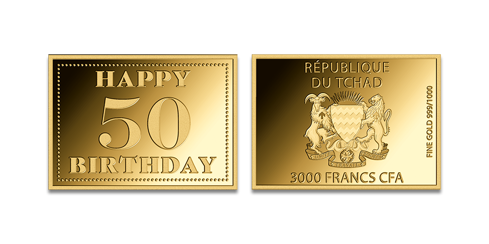 Puhtast kullast münt „Head 50. sünnipäeva“