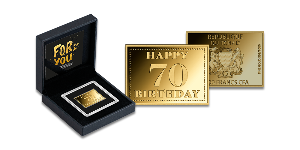 Puhtast kullast münt „Head 70. sünnipäeva“1